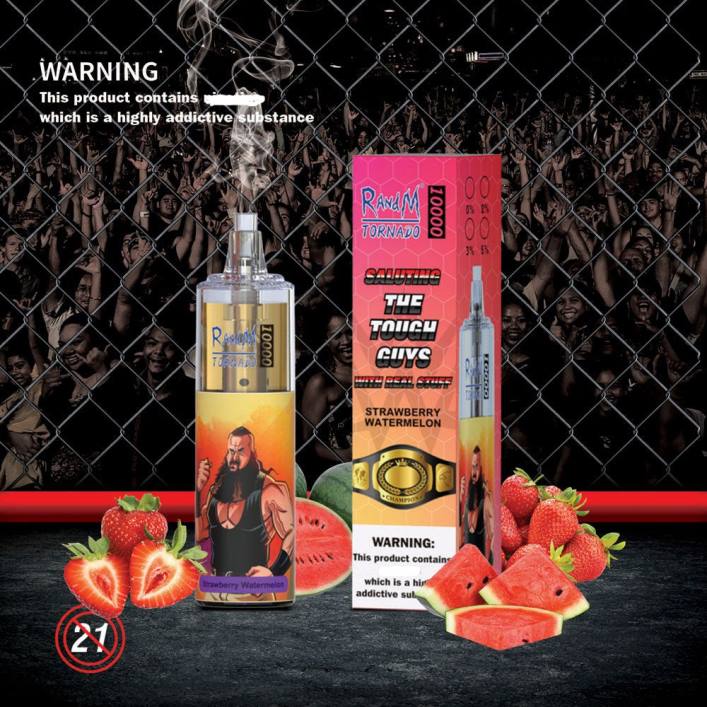 RandM Vape Schweiz | RandM Tornado 00P2121 10000 Airflow Control Vape-Gerät 1St rotes Apfeleis